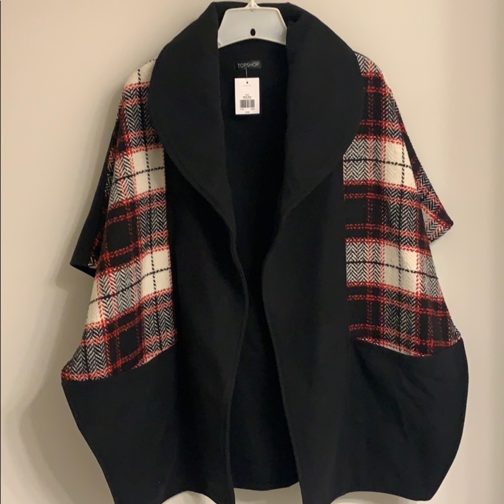 NWT Top shop Plaid Jacket